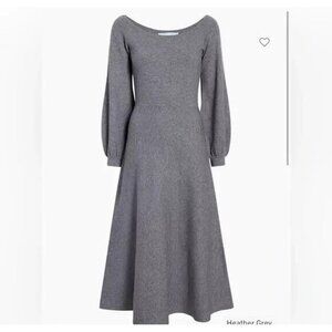 Hill House The Maude Sweater Dress Womens Size XXL Heather Grey Wool Blend Midi